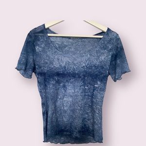 Blue Sheer Top